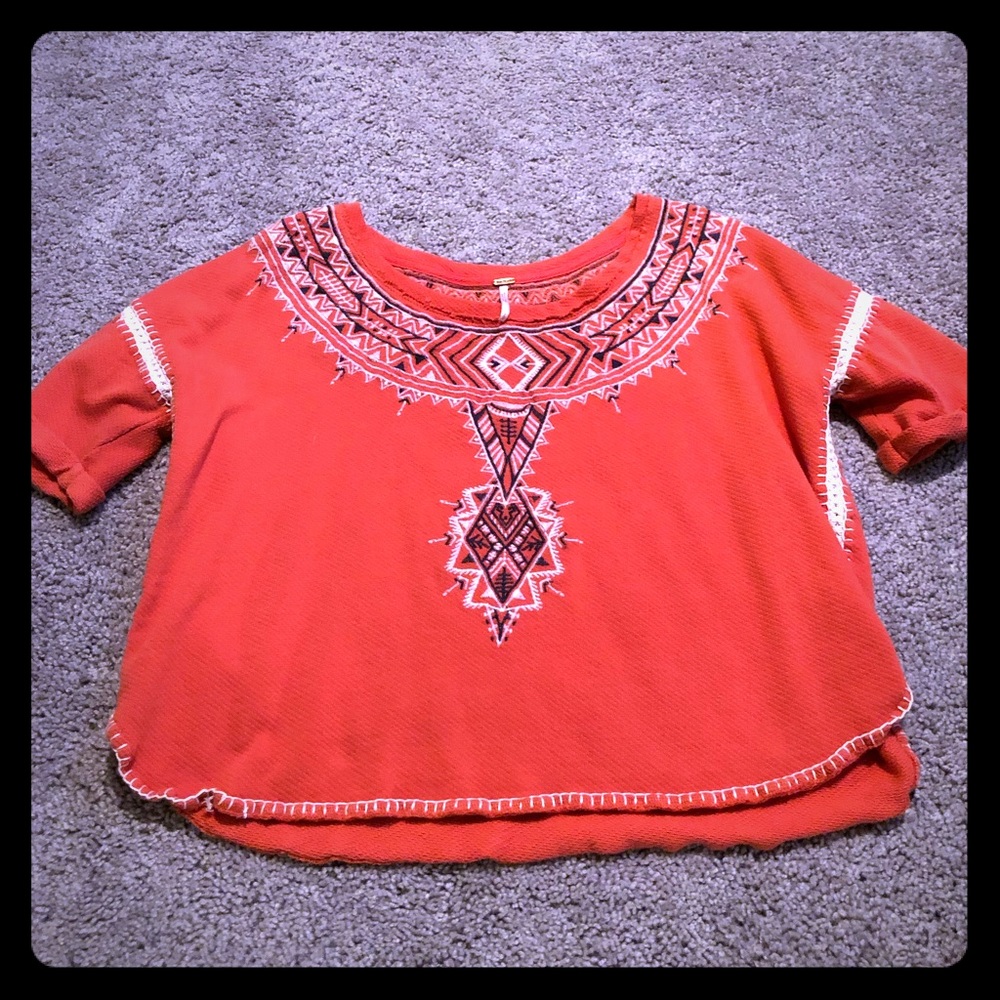 Free people orange top